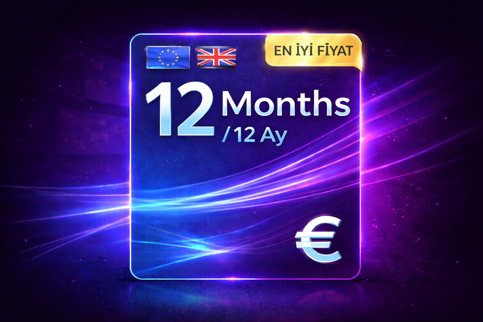 Europe 12 Months / 12 Ay IPTV