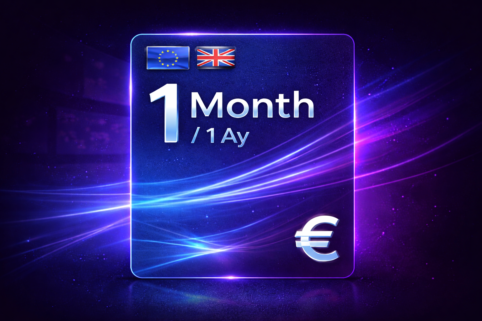 Europe 1 Month / 1 Ay IPTV