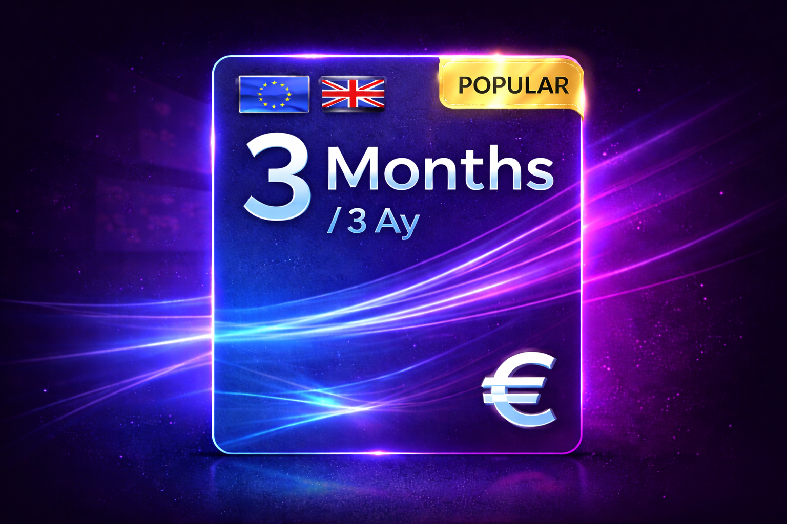 Europe 3 Months / 3 Ay IPTV